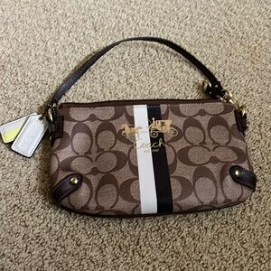 Coach purse brown signature style